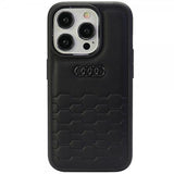 Audi iPhone 15 Pro Skal GT Synthetic Leather Svart