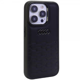 Audi iPhone 15 Pro Skal GT Synthetic Leather Svart