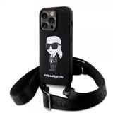 Karl Lagerfeld iPhone 15 Pro Skal Ikonik Crossbody Svart
