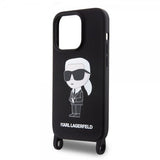 Karl Lagerfeld iPhone 15 Pro Skal Ikonik Crossbody Svart