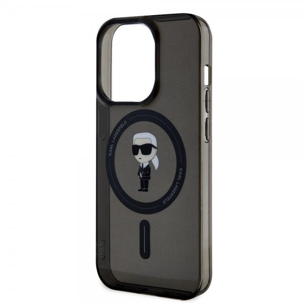 Karl Lagerfeld iPhone 15 Pro Skal Ikonik MagSafe Svart