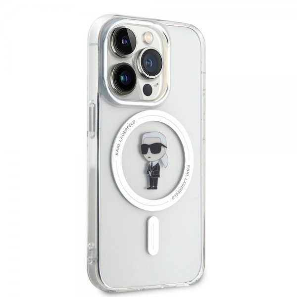 Karl Lagerfeld iPhone 15 Pro Skal Ikonik MagSafe Transparent