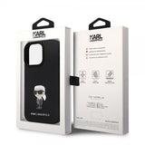 Karl Lagerfeld iPhone 15 Pro Skal Ikonik Metal Pin Svart