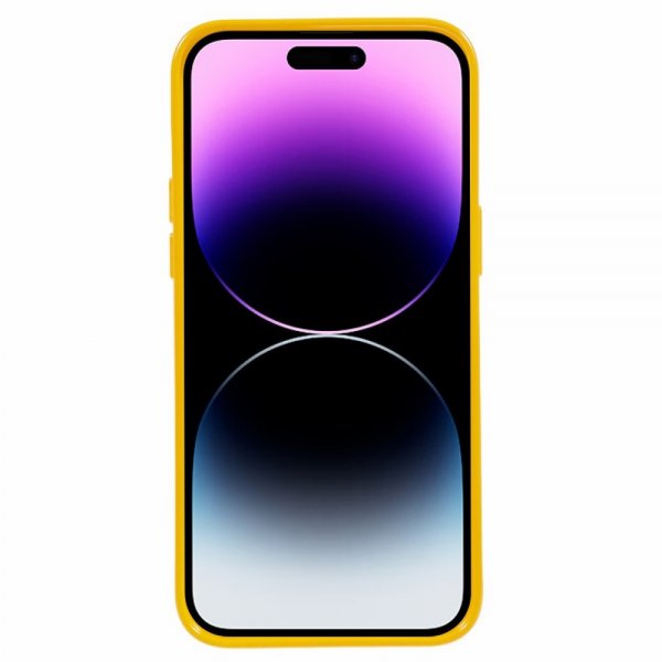 Mercury iPhone 15 Pro Skal Jelly Glitter Gul
