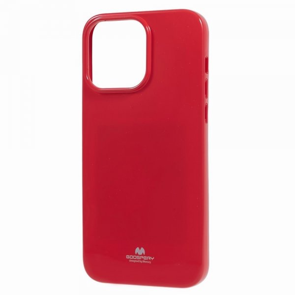 Mercury iPhone 15 Pro Skal Jelly Glitter Magenta