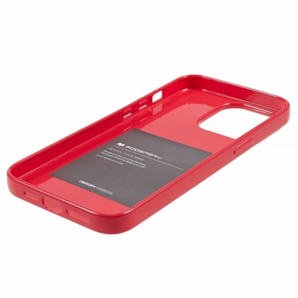 Mercury iPhone 15 Pro Skal Jelly Glitter Magenta