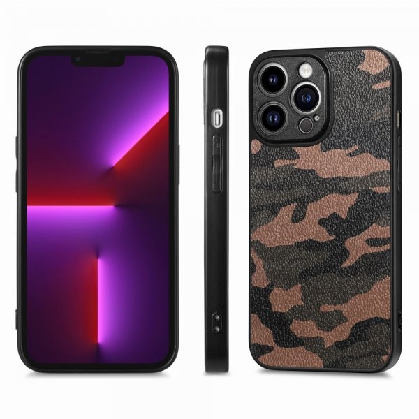 iPhone 15 Pro Skal Kamouflage Brun
