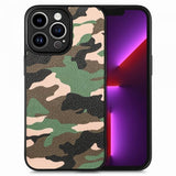 iPhone 15 Pro Skal Kamouflage Grön