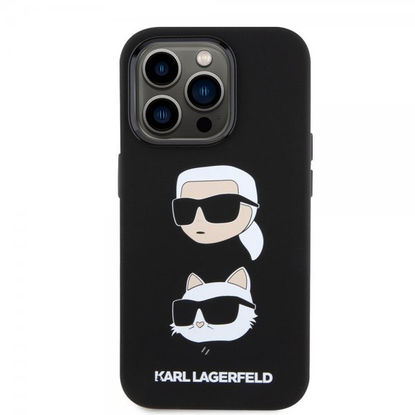 Karl Lagerfeld iPhone 15 Pro Skal Karl & Choupette Svart