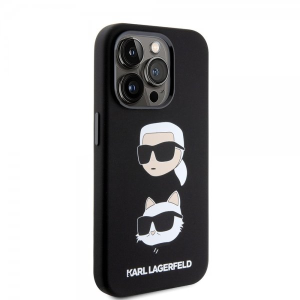 Karl Lagerfeld iPhone 15 Pro Skal Karl & Choupette Svart