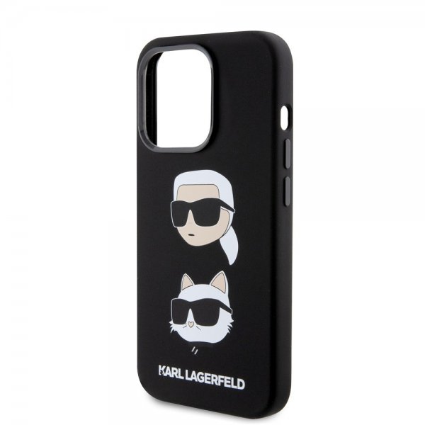 Karl Lagerfeld iPhone 15 Pro Skal Karl & Choupette Svart