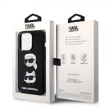 Karl Lagerfeld iPhone 15 Pro Skal Karl & Choupette Svart