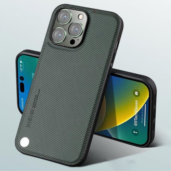 X-Level iPhone 15 Pro Skal Kevlar II Series Grå