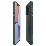 Spigen iPhone 15 Pro Skal Liquid Air Abyss Green