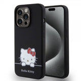 Hello Kitty iPhone 15 Pro Skal Liquid Silicone Svart