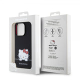 Hello Kitty iPhone 15 Pro Skal Liquid Silicone Svart
