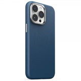 Joyroom iPhone 15 Pro Skal Litchi Pattern Series MagSafe Blå