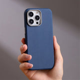 Joyroom iPhone 15 Pro Skal Litchi Pattern Series MagSafe Blå