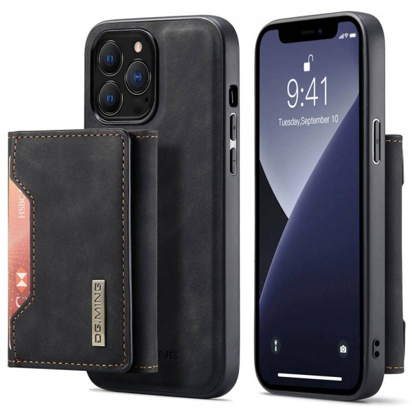 Dg.Ming iPhone 15 Pro Skal M2 Series Löstagbar Korthållare Svart