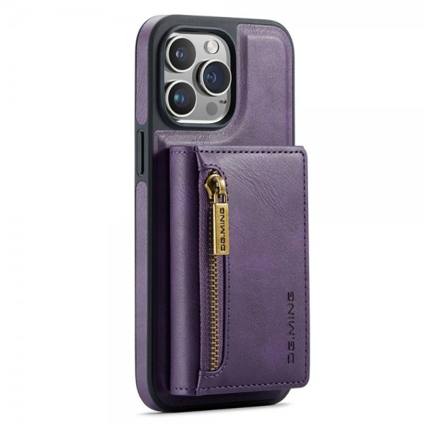 Dg.Ming iPhone 15 Pro Skal M5 Series Löstagbar Korthållare Lila