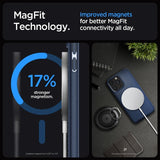 Spigen iPhone 15 Pro Skal Mag Armor MagFit Navy Blue