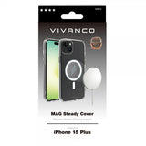Vivanco iPhone 15 Plus Skal Mag Steady Transparent