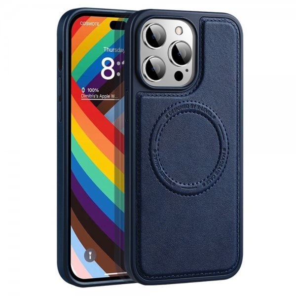 X-Level iPhone 15 Pro Skal MagSafe Denim Jacket Blå