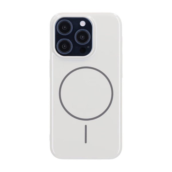 iPhone 15 Pro Skal TPU MagSafe Blank Vit