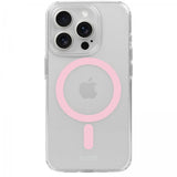 holdit iPhone 15 Pro Skal MagSafe Case Rosa Transparent