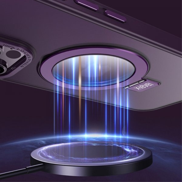 X-Level iPhone 15 Pro Skal MagSafe-ring Svart