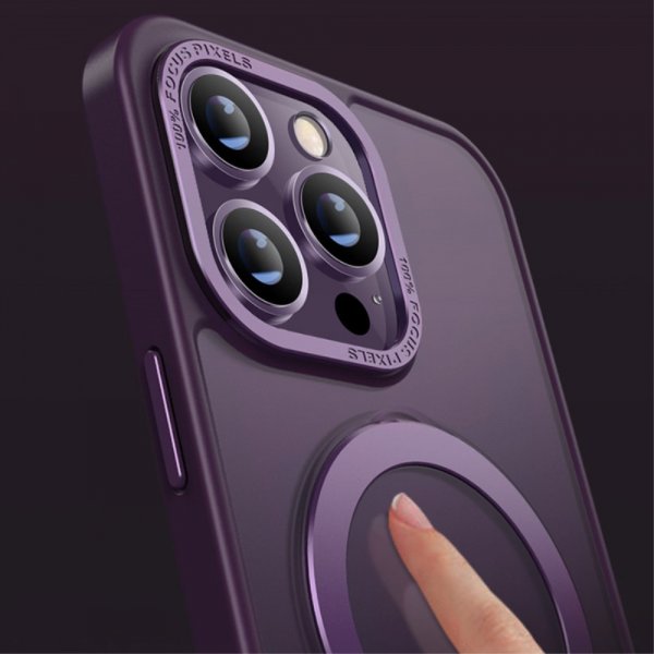 X-Level iPhone 15 Pro Skal MagSafe-ring Svart