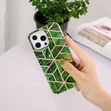 iPhone 15 Pro Skal Marmormönster Grön