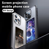 iPhone 15 Pro Skal med Inbyggd Display E Ink Case Vit