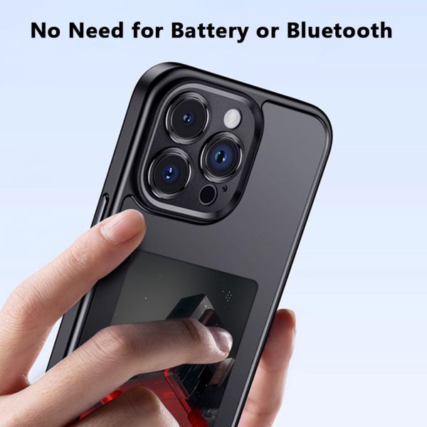 iPhone 15 Pro Skal med Inbyggd Display E Ink Case Vit