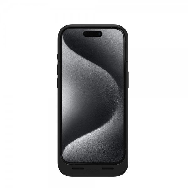 Mophie iPhone 15 Pro Skal med inbyggd Powerbank Juice Pack Svart