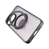 Rvelon iPhone 15 Pro Skal Roterbart MagSafe Stativ Matt Svart