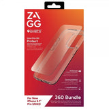 ZAGG InvisibleShield iPhone 15 Pro Skal med Skärmskydd Glass Elite 360
