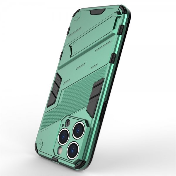 iPhone 15 Pro Skal med Stativ Grön