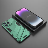iPhone 15 Pro Skal med Stativ Grön