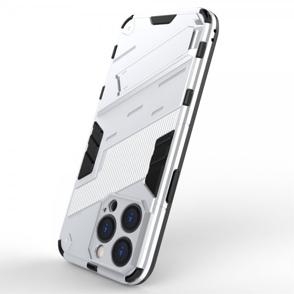 iPhone 15 Pro Skal med Stativ Vit