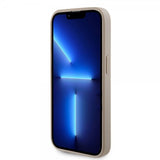 Guess iPhone 15 Pro Skal Metal Logo Strass Guld