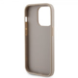 Guess iPhone 15 Pro Skal Metal Logo Strass Guld