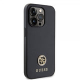 Guess iPhone 15 Pro Skal Metal Logo Strass Svart