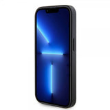 Guess iPhone 15 Pro Skal Metal Logo Strass Svart
