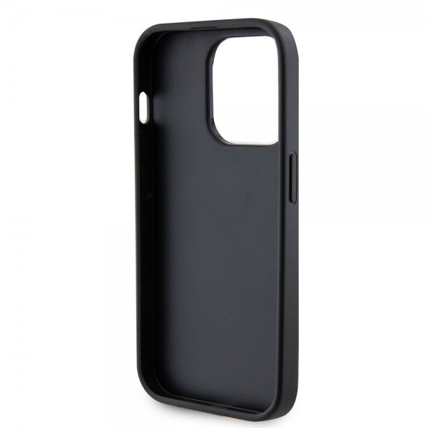 Guess iPhone 15 Pro Skal Metal Logo Strass Svart