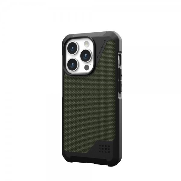 Urban Armor Gear (UAG) iPhone 15 Pro Skal Metropolis LT MagSafe Kevlar Olive