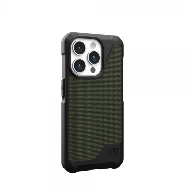 Urban Armor Gear (UAG) iPhone 15 Pro Skal Metropolis LT MagSafe Kevlar Olive