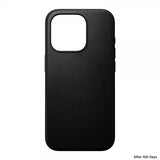Nomad iPhone 15 Pro Skal Modern Leather Case Svart