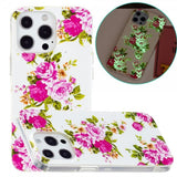 iPhone 15 Pro Skal Motiv Rosor Vit