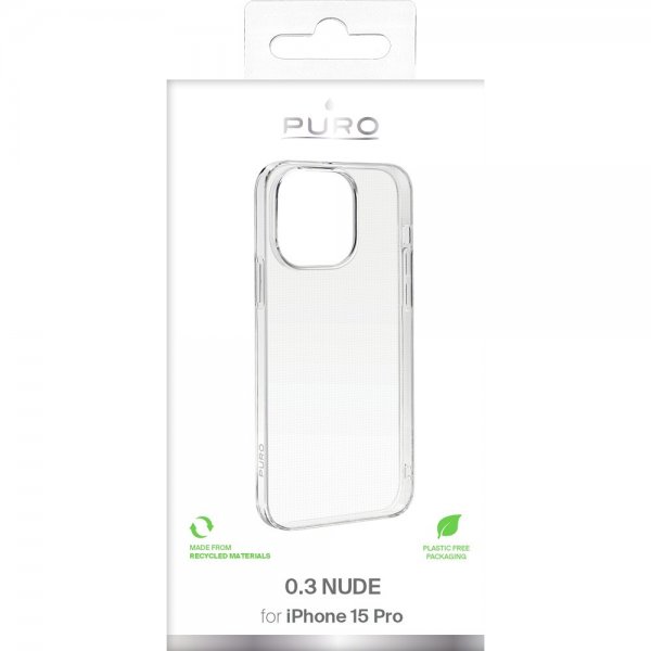 Puro iPhone 15 Pro Skal Nude Transparent